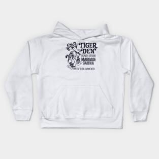 Tiger Den Massage Parlor Vintage Los Angeles Kids Hoodie